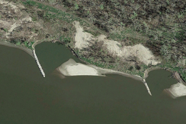 Satellite Image of Wing Dike