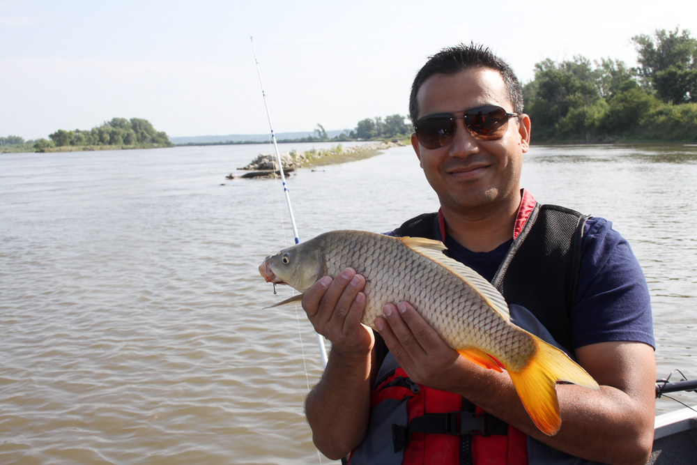 Carp In Front of Trail-Dike